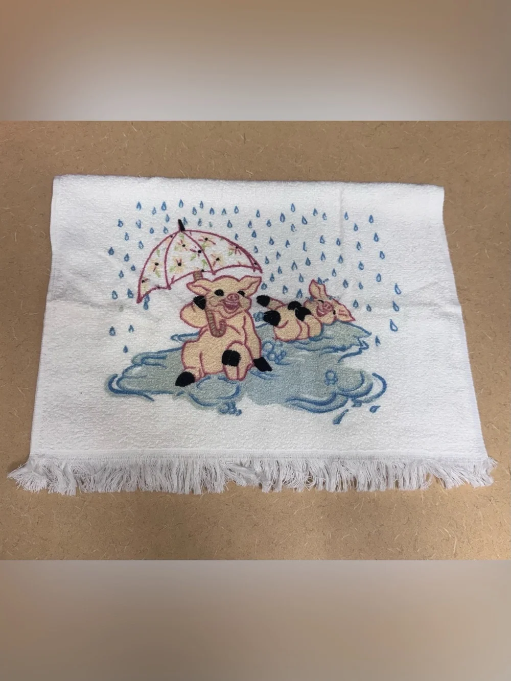 Vintage Pig Tea Towel 100% Cotton Leshner Mills